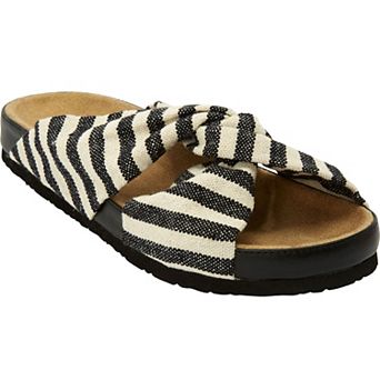 Comfortview Women's The Reese Slip On Footbed Sandal
