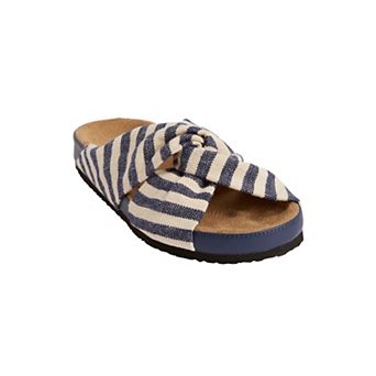 Comfortview Women's The Reese Slip On Footbed Sandal