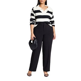 ELOQUII Women's Plus Size The 365 Straight Leg Pant