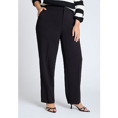 ELOQUII Women's Plus Size The 365 Straight Leg Pant