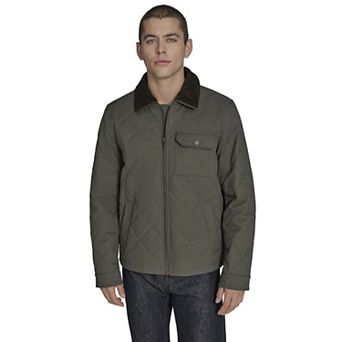 Men's Dockers® Quilted Utility Jacket with Corduroy Collar