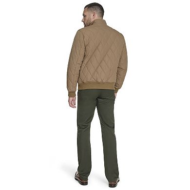 Men's Dockers Quilted Bomber Jacket with Stand Collar