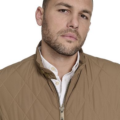 Men's Dockers Quilted Bomber Jacket with Stand Collar