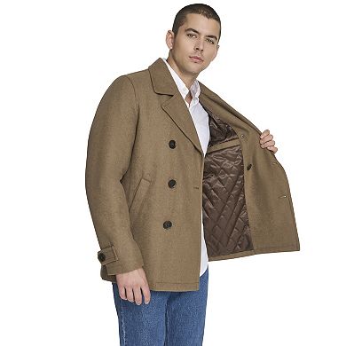 Men's Dockers Double-Breasted Wool Blend Peacoat