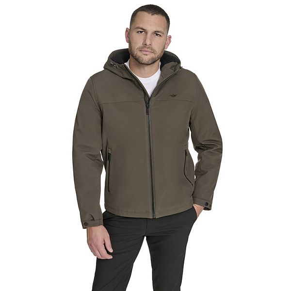 Dockers® Sherpa Lined Softshell Hooded Jacket