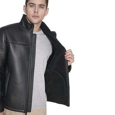 Dockers Stand Collar Faux Shearling Jacket