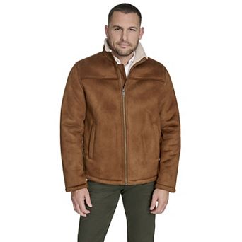 Dockers® Stand Collar Faux Shearling Jacket