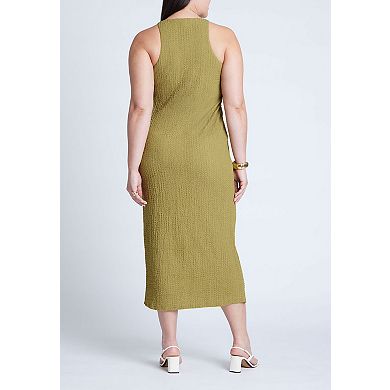 ELOQUII Women's Plus Size Texture Knit Dress