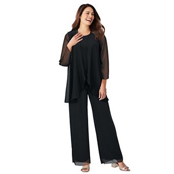 Woman Within Plus Size 3 pc Cascade Pant Set