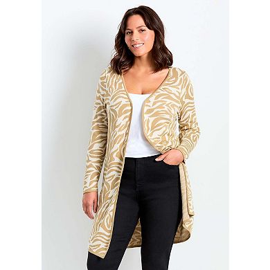 Avenue Women's Plus Size Open Front Sweater Cardigan