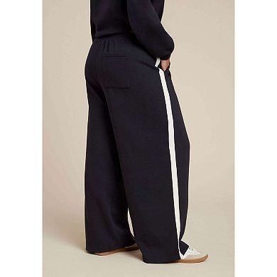ELOQUII Women's Plus Size Stripe Detail Sweatpant