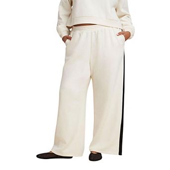 ELOQUII Women's Plus Size Stripe Detail Sweatpant
