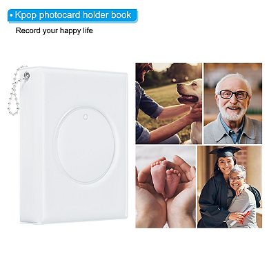 3" Mini Kpop Photocard Binder 2.5"x3.5" Album with 32 Pockets Small Picture Holder Book