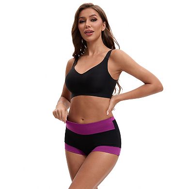Women's High Waisted Loose Classic Full Coverage Briefs Breathable Cotton Ladies Panties