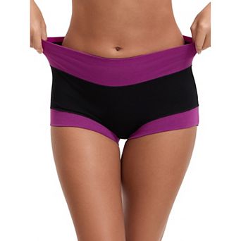Women's High Waisted Loose Classic Full Coverage Briefs Breathable Cotton Ladies Panties