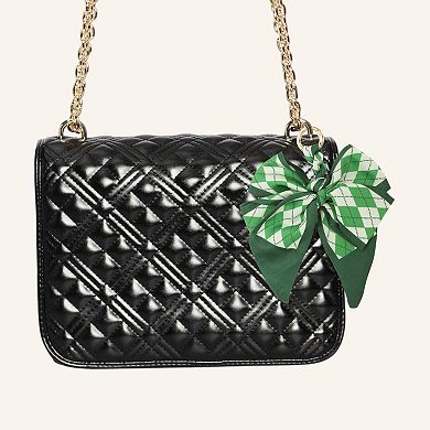 Trendy Double Layer Bow Handbag Charm 1 Pc