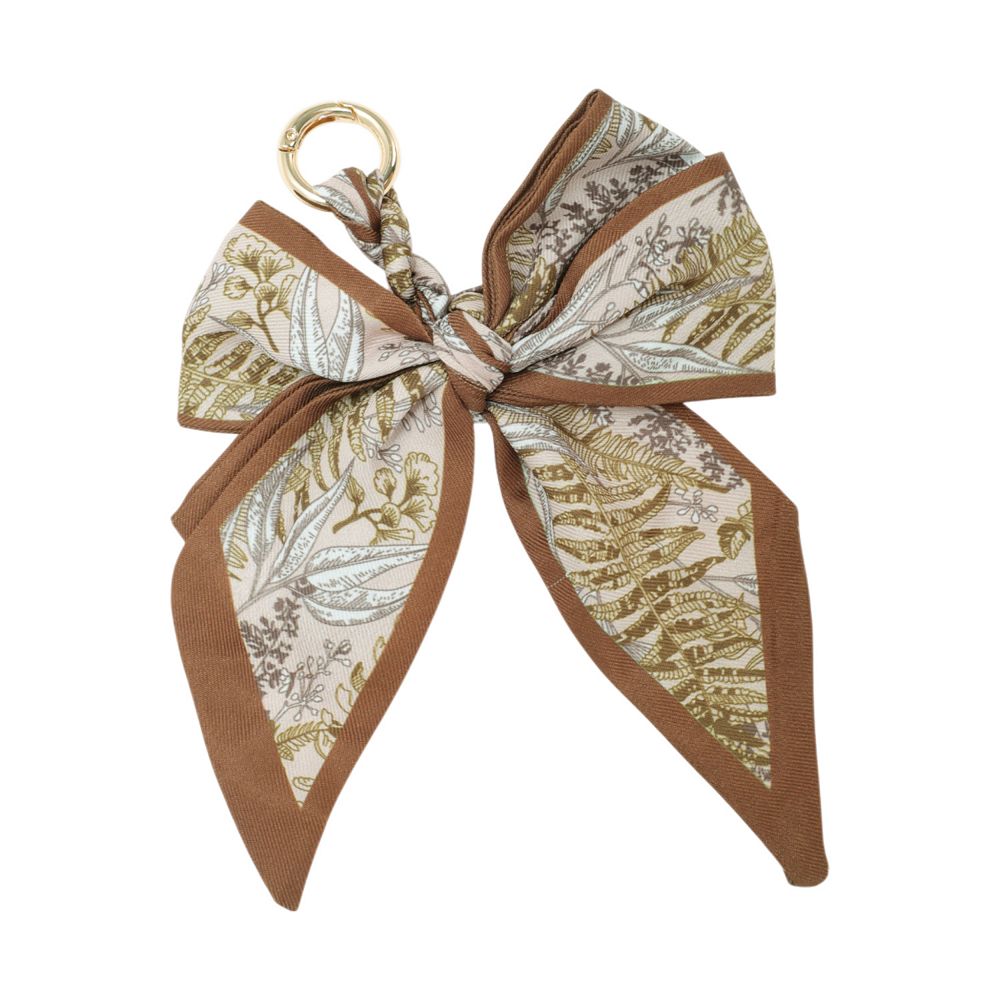 'DANCE' Quilted Bow Printed Round Glam Bag with Charm main image 1