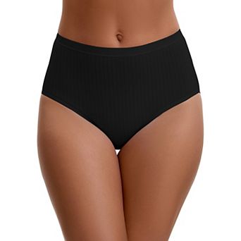 Women's Cotton High Waist Briefs Tummy Control Breathable Underwear