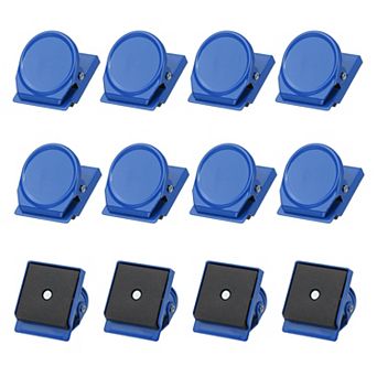 31mm Magnetic Clips, 12 pc Stainless Steel Refrigerator Magnet Hook Clips for Photo Displays