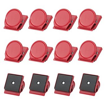 31mm Magnetic Clips, 12 pc Stainless Steel Refrigerator Magnet Hook Clips for Photo Displays