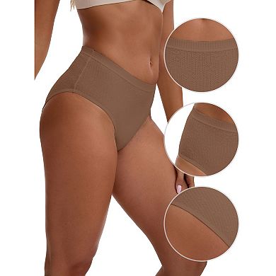 Women's High Waisted Tummy Control Briefs Hip Lifter Underwear