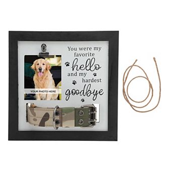 Dog Memorial Gifts, Personalized Keepsake, Pet Memorial Frame with Paw Print Design, 9.06"x9.06"