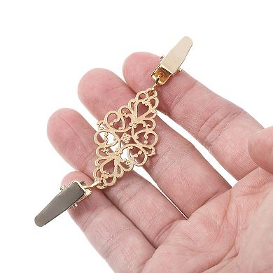 4pcs Sweater Clips Retro Cardigan Collar Clips Shirt Clips Dresses Clip