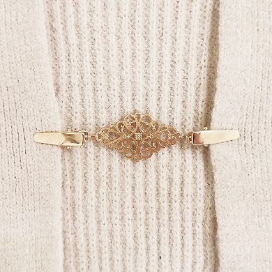 4pcs Sweater Clips Retro Cardigan Collar Clips Shirt Clips Dresses Clip