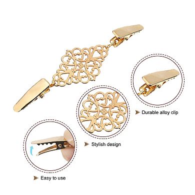 4pcs Sweater Clips Retro Cardigan Collar Clips Shirt Clips Dresses Clip