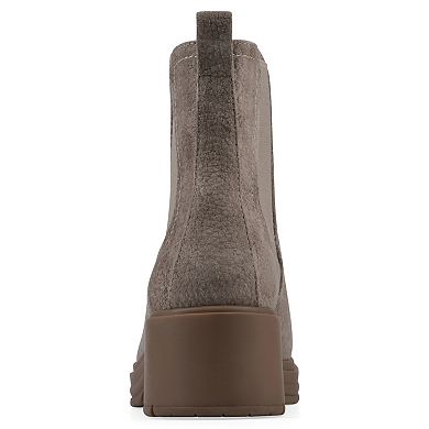 Cliffs By White Mountain Mingo Women's Chelsea Boots Slip-On Block Heel