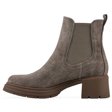 Cliffs By White Mountain Mingo Women's Chelsea Boots Slip-On Block Heel
