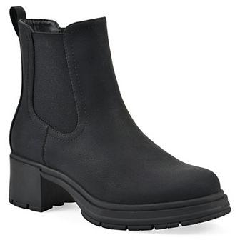 Cliffs By White Mountain Mingo Women's Chelsea Boots Slip-On Block Heel