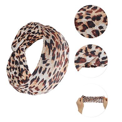 Comfortable Headband Leopard Wide Headband for Sport 1 Pc
