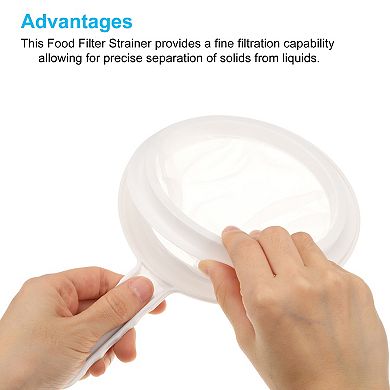 1Pc 100 Mesh Food Filter Strainer, Nylon Fine Mesh Sieve Drainer