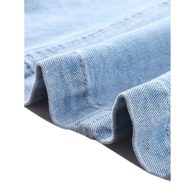 Women's denim jacket notched lapel button up jackets Casual jackets soft clothing basic outerwear