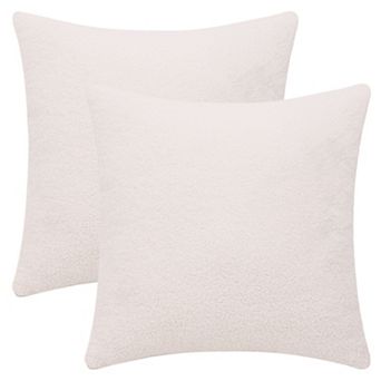 Set of 2 Throw Pillow Covers Solid Soft Cushion Pillow Covers for Sofa Living Room