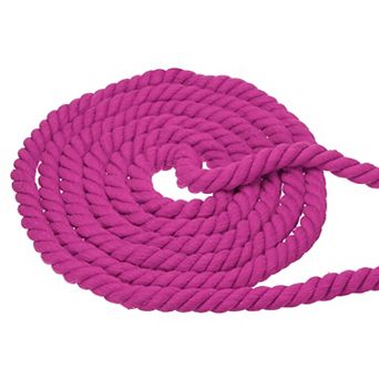 3/4 Inch x 25 Feet Natural Twisted Cotton Rope, 3 Strand Soft Craft Rope with Sealing Tape