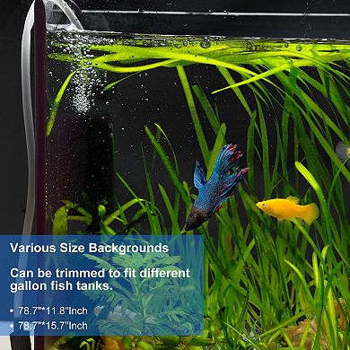 Aquarium Background, Aquarium Background Static Cling, Aquarium Poster Background, 78.7"L x 15.8"W