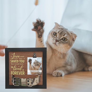 Dog Memorial Gifts, Personalized Keepsake, Pet Memorial Frame with Paw Print Design, 9.06"x9.06"