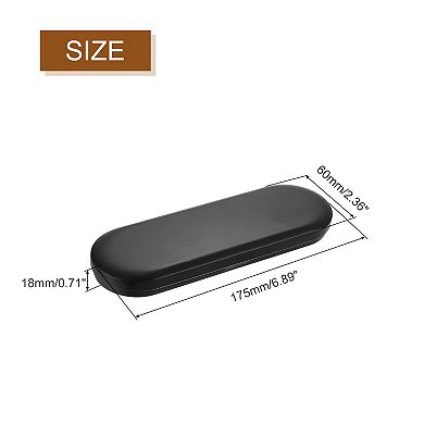 Metal Tin Box Containers, 5Pcs 6.9x2.4x0.7 Inch Rectangular Empty Hinged Tins Box