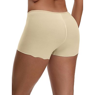 Women's Seamless Ice Silk Slip Shorts for Under Dresses Lightweight Elastic Boyshorts