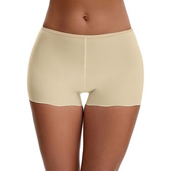 Women's Seamless Ice Silk Slip Shorts for Under Dresses Lightweight Elastic Boyshorts