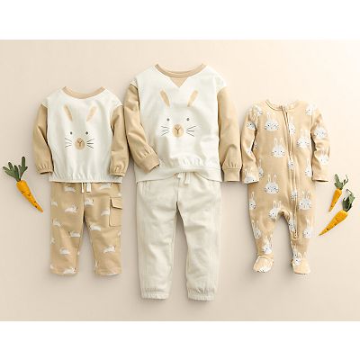 Baby Little Co. by Lauren Conrad 2-pc. Seamed Bunny Crew & Pants Set