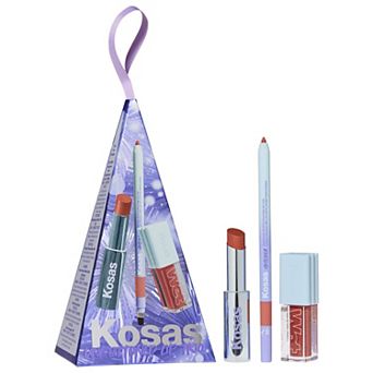 Kosas Unbuttoned Lip Liner, Lipstick, and Gloss Gift Set