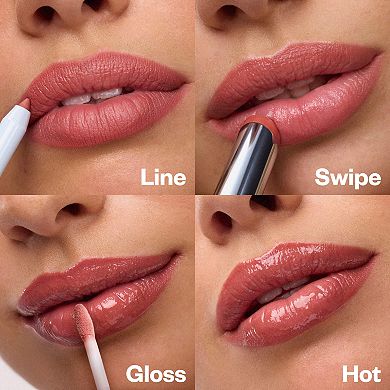 Unbuttoned Lip Liner, Lipstick, and Gloss Gift Set