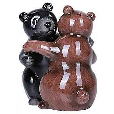 Hugging Bears Magnetic Ceramic Salt and Pepper Shakers Set
