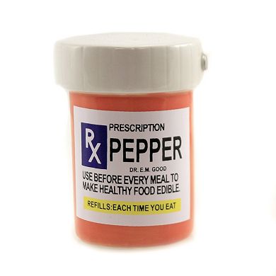 RX Pharmacy Presciption Bottles Ceramic Magnetic Salt and Pepper Shaker Set