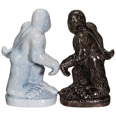 Big Foot Ceramic Magnetic Salt and Pepper Shakers Set