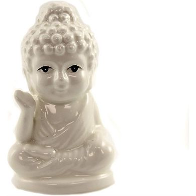 Sitting Buddha Ceramic Salt and Pepper Shaker Set