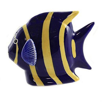 Pacific Trading Angel Fish Magnetic Ceremic Salt and Pepper Shakers